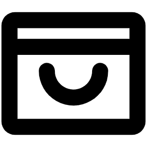 Shopping Bag Open Bold Icon from Phosphor Bold Set