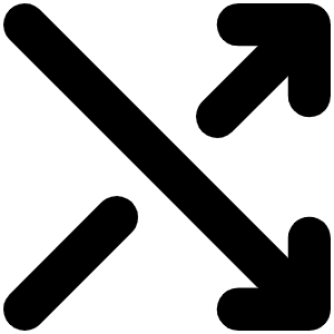 Shuffle Simple Bold Icon from Phosphor Bold Set