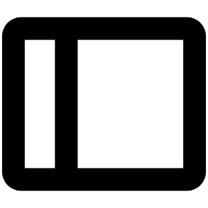 Sidebar Simple Bold Icon from Phosphor Bold Set