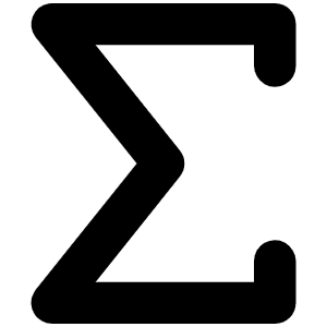 Sigma Bold Icon from Phosphor Bold Set
