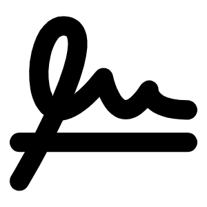 Signature Bold Icon from Phosphor Bold Set