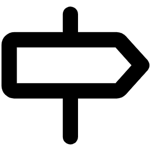 Signpost Bold Icon from Phosphor Bold Set