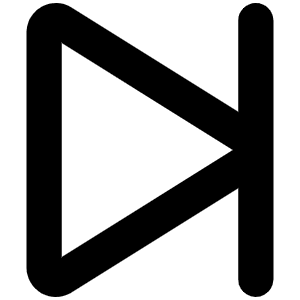 Skip Forward Bold Icon from Phosphor Bold Set