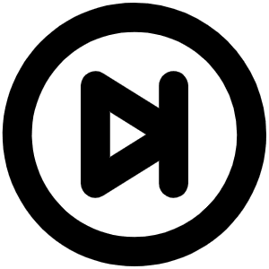 Skip Forward Circle Bold Icon from Phosphor Bold Set