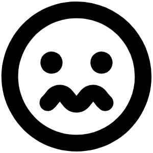 Smiley Nervous Bold Icon from Phosphor Bold Set