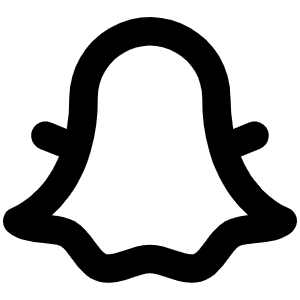 Snapchat Logo Bold Icon from Phosphor Bold Set