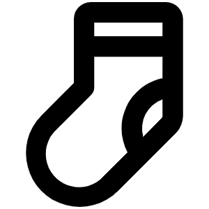 Sock Bold Icon from Phosphor Bold Set