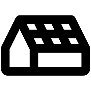 Solar Roof Bold Icon from Phosphor Bold Set