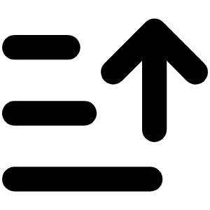 Sort Descending Bold Icon from Phosphor Bold Set