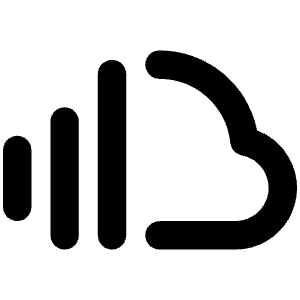 Soundcloud Logo Bold Icon from Phosphor Bold Set