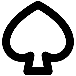 Spade Bold Icon from Phosphor Bold Set