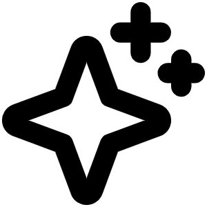 Sparkle Bold Icon from Phosphor Bold Set