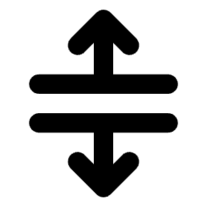 Split Vertical Bold Icon from Phosphor Bold Set