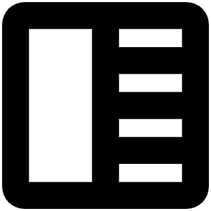 Square Half Bold Icon from Phosphor Bold Set