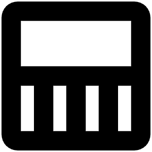 Square Half Bottom Bold Icon from Phosphor Bold Set