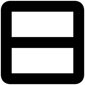 Square Split Vertical Bold Icon from Phosphor Bold Set