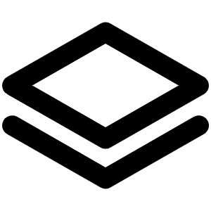 Stack Simple Bold Icon from Phosphor Bold Set