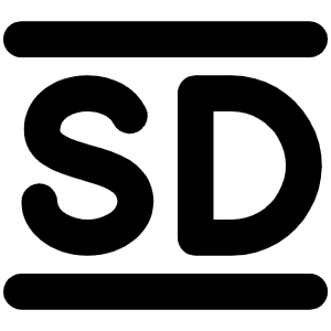 Standard Definition Bold Icon from Phosphor Bold Set