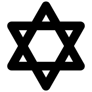 Star Of David Bold Icon from Phosphor Bold Set
