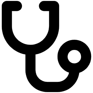 Stethoscope Bold Icon from Phosphor Bold Set