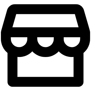 Storefront Bold Icon from Phosphor Bold Set