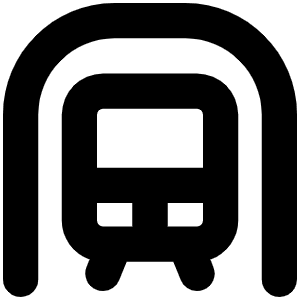 Subway Bold Icon from Phosphor Bold Set