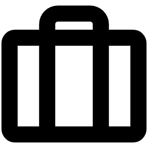 Suitcase Bold Icon from Phosphor Bold Set
