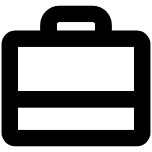 Suitcase Simple Bold Icon from Phosphor Bold Set