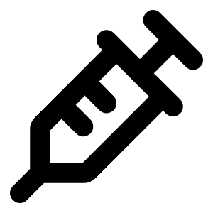 Syringe Bold Icon from Phosphor Bold Set
