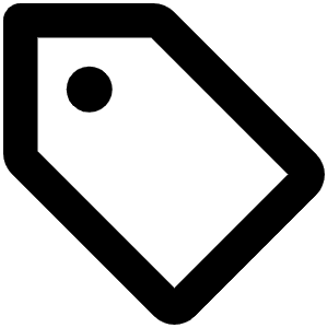 Tag Bold Icon from Phosphor Bold Set