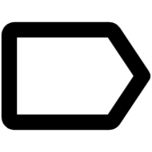 Tag Simple Bold Icon from Phosphor Bold Set