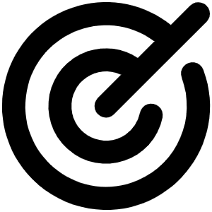 Target Bold Icon from Phosphor Bold Set