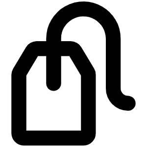 Tea Bag Bold Icon from Phosphor Bold Set