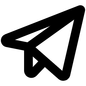 Telegram Logo Bold Icon from Phosphor Bold Set