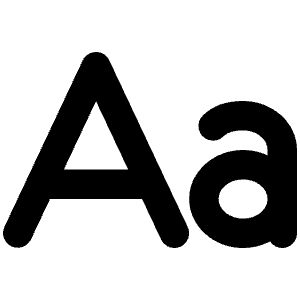Text Aa Bold Icon from Phosphor Bold Set
