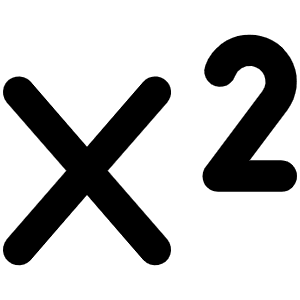 Text Superscript Bold Icon from Phosphor Bold Set