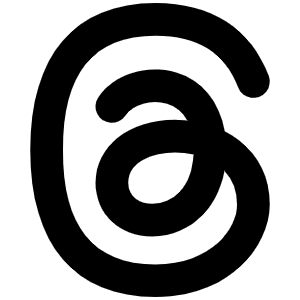 Threads Logo Bold Icon from Phosphor Bold Set