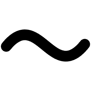 Tilde Bold Icon from Phosphor Bold Set
