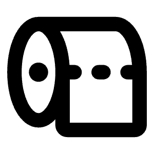 Toilet Paper Bold Icon from Phosphor Bold Set