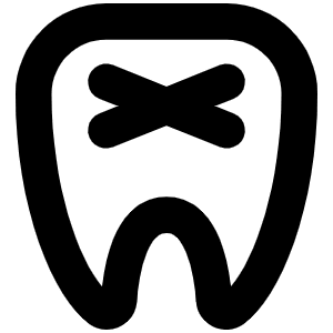 Tooth Bold Icon from Phosphor Bold Set