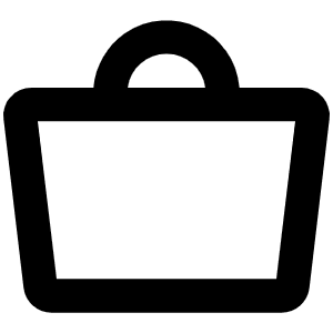 Tote Simple Bold Icon from Phosphor Bold Set