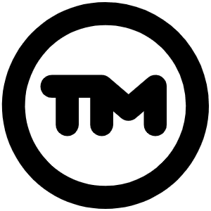 Trademark Bold Icon from Phosphor Bold Set