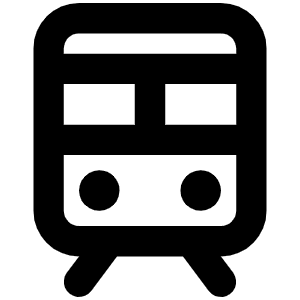 Train Bold Icon from Phosphor Bold Set