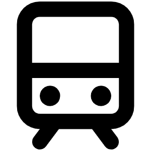 Train Simple Bold Icon from Phosphor Bold Set