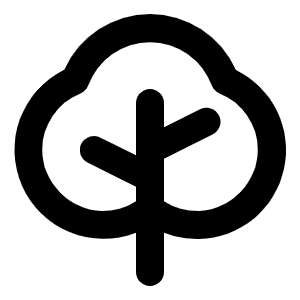 Tree Bold Icon from Phosphor Bold Set