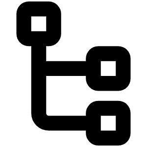 Tree View Bold Icon from Phosphor Bold Set