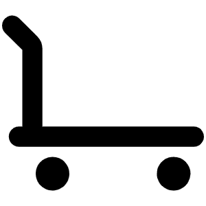 Trolley Bold Icon from Phosphor Bold Set