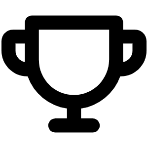 Trophy Bold Icon from Phosphor Bold Set