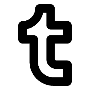 Tumblr Logo Bold Icon from Phosphor Bold Set
