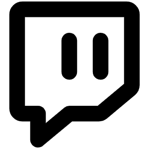 Twitch Logo Bold Icon from Phosphor Bold Set